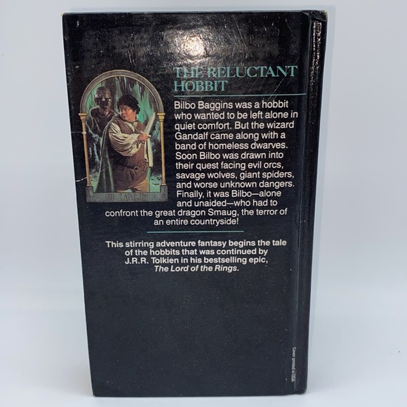 The Hobbit J.R.R. Tolkien 50th Anniversary Edition Hardcover Book 1989 Vintage - Picture 11 of 15